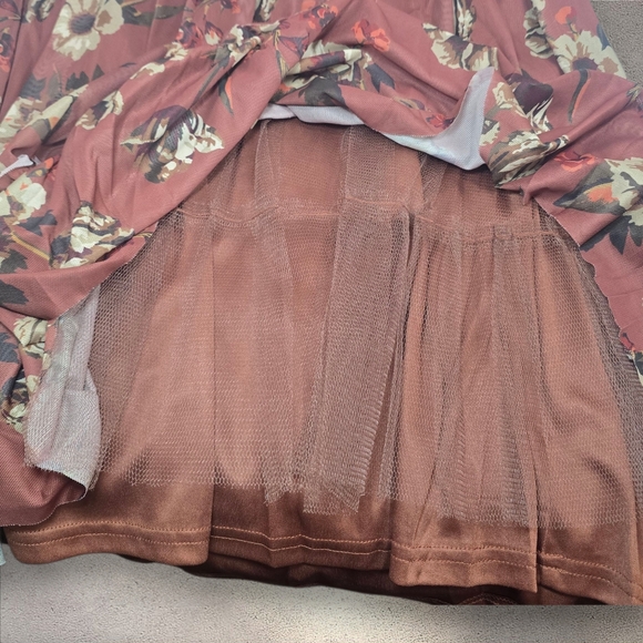 Joyfolie Lorelei‎ Hi-Lo Tulle Floral Dress NEW - Picture 5 of 11